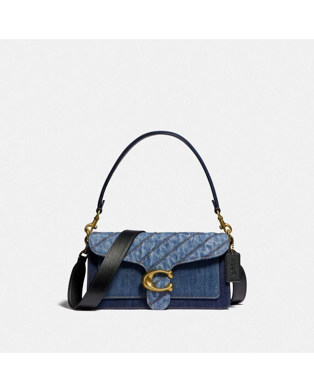COACH Tabby Shoulder Bag 26 In Colorblock With Quilting in Blue Lyst