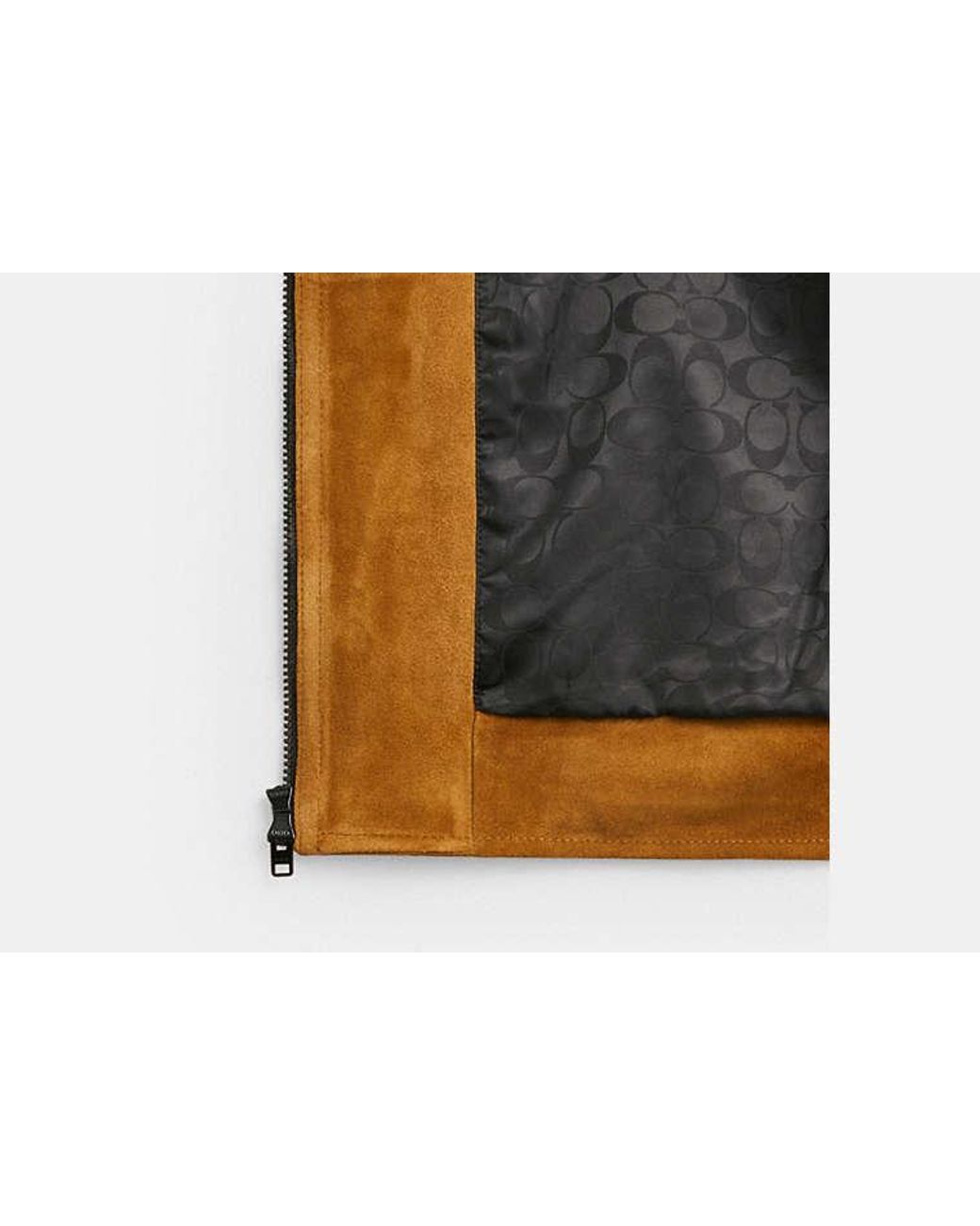 COACH Brown Suede Bomber for men