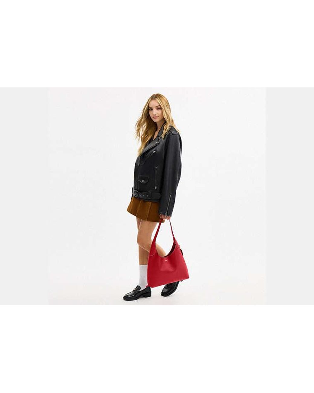 COACH Red Brooklyn Shoulder Bag 34