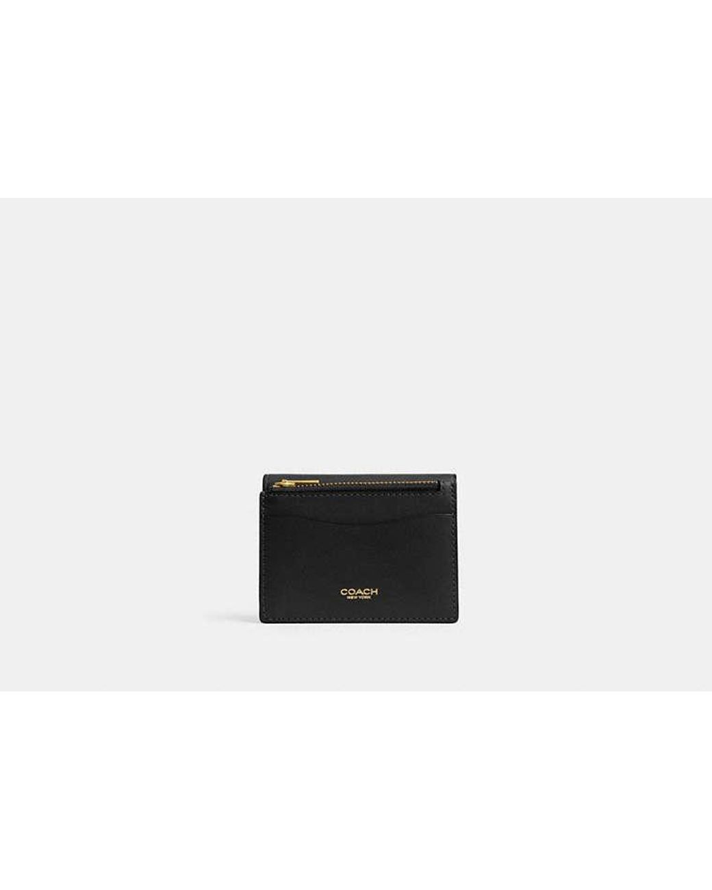 COACH Black Essential Card Holder Wallet