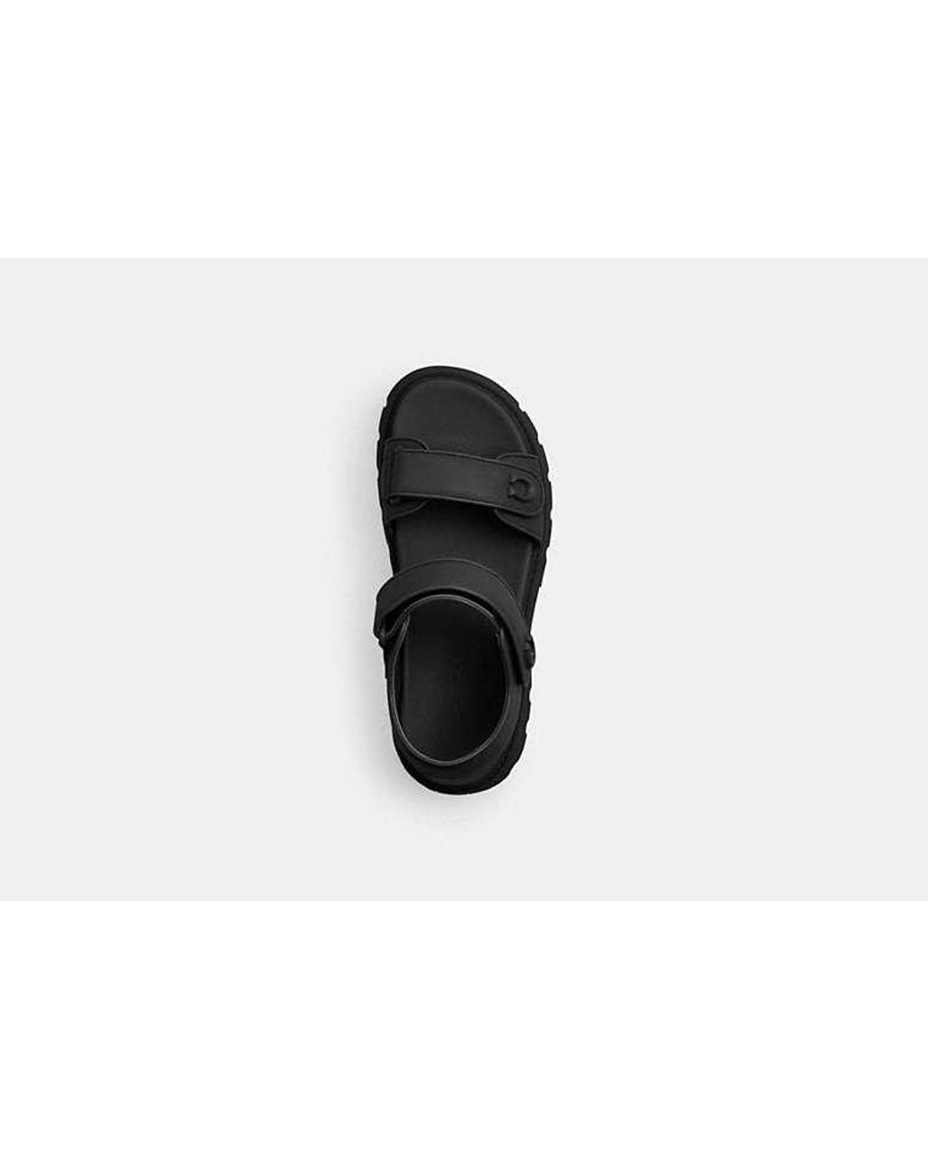 COACH Black Brynn Platform Sandal