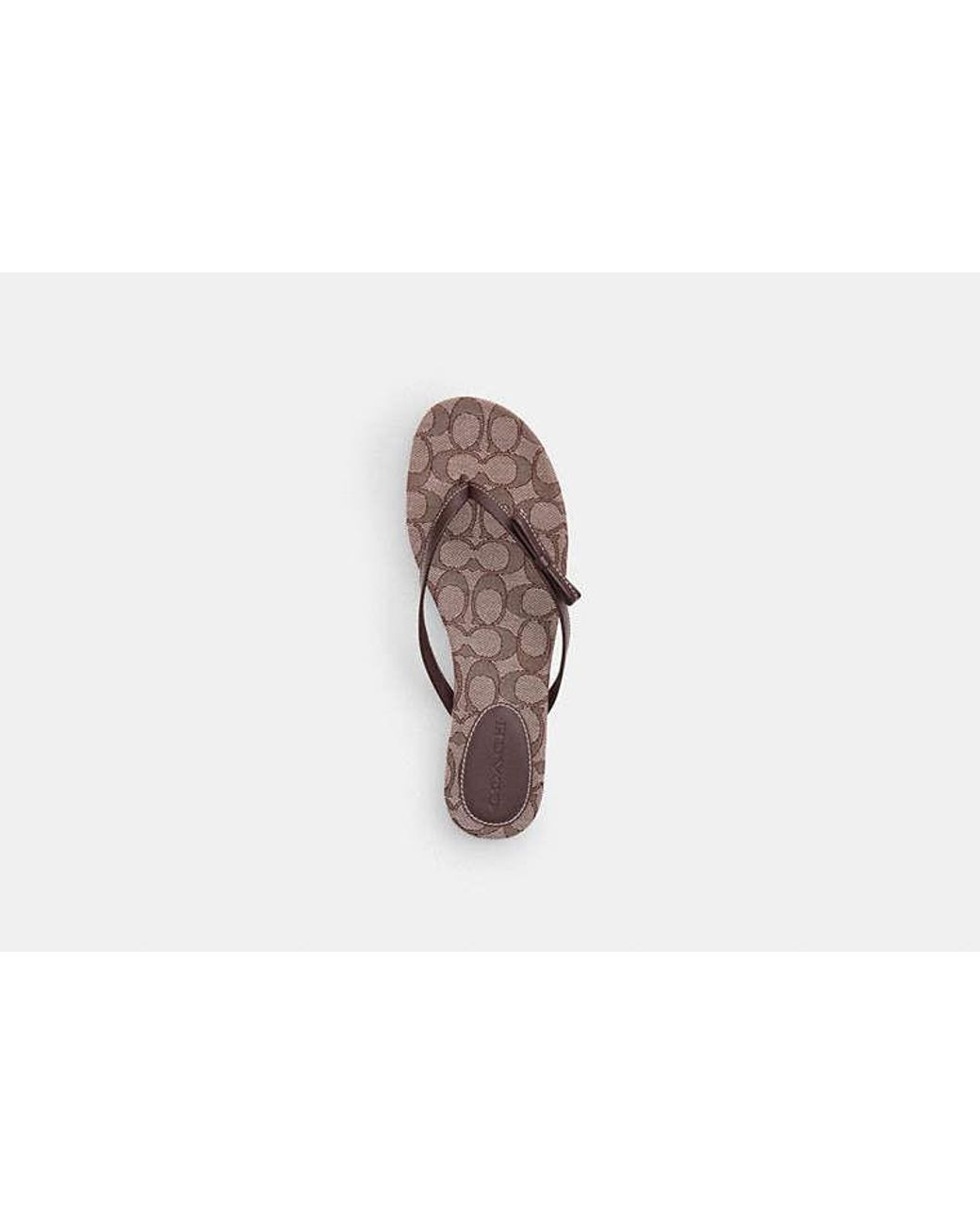 COACH Black Bow Flip Flop