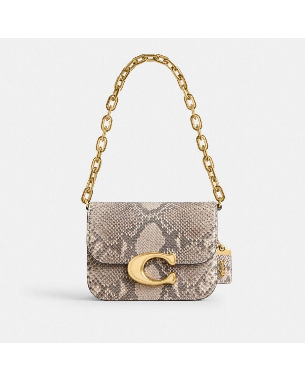COACH Idol Bag In Python in White Lyst