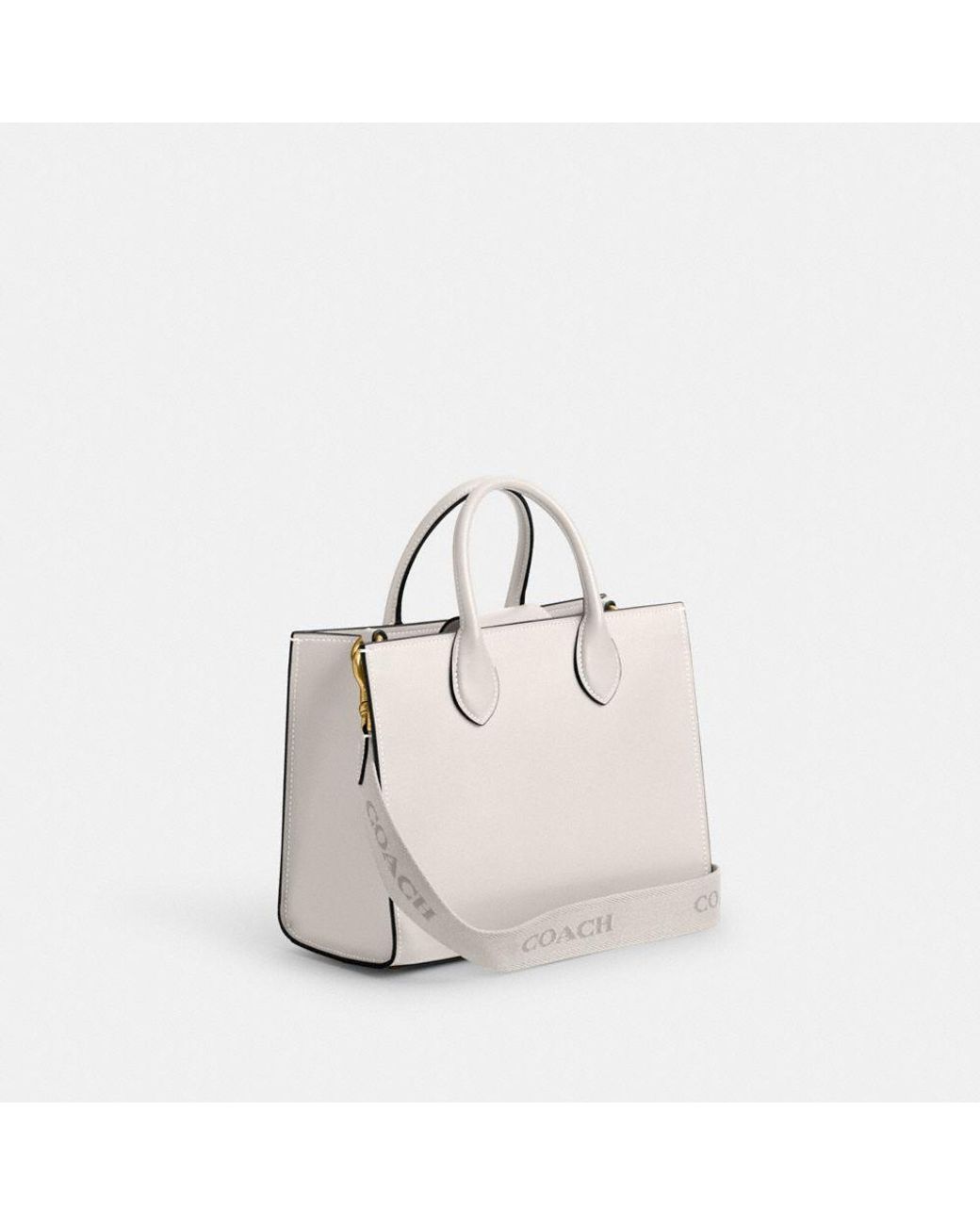 COACH Ace Tote Bag 26 in White | Lyst