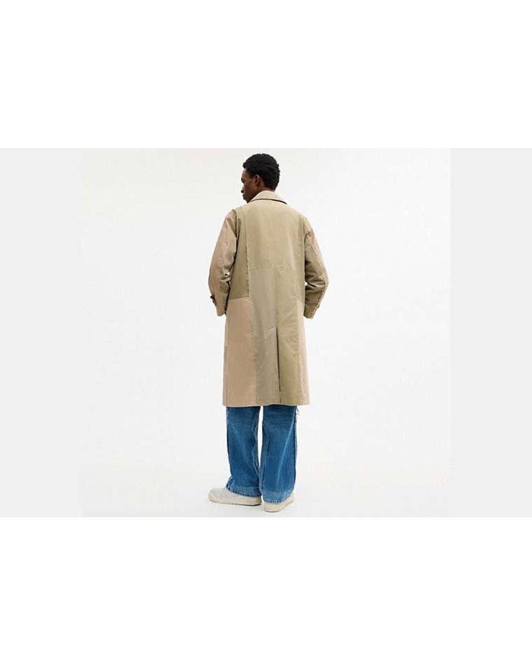 COACH Natural Repurposed Cotton Trench Coat