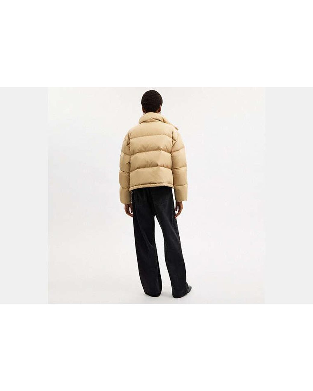 COACH Natural Short Puffer Jacket