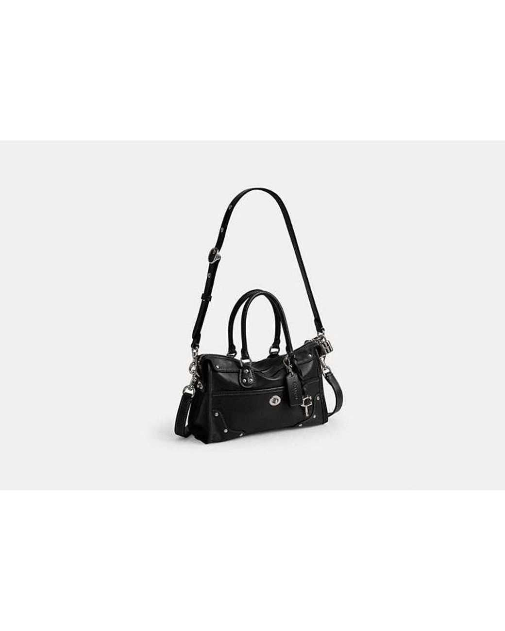 COACH Black Rhyder Satchel Bag 24
