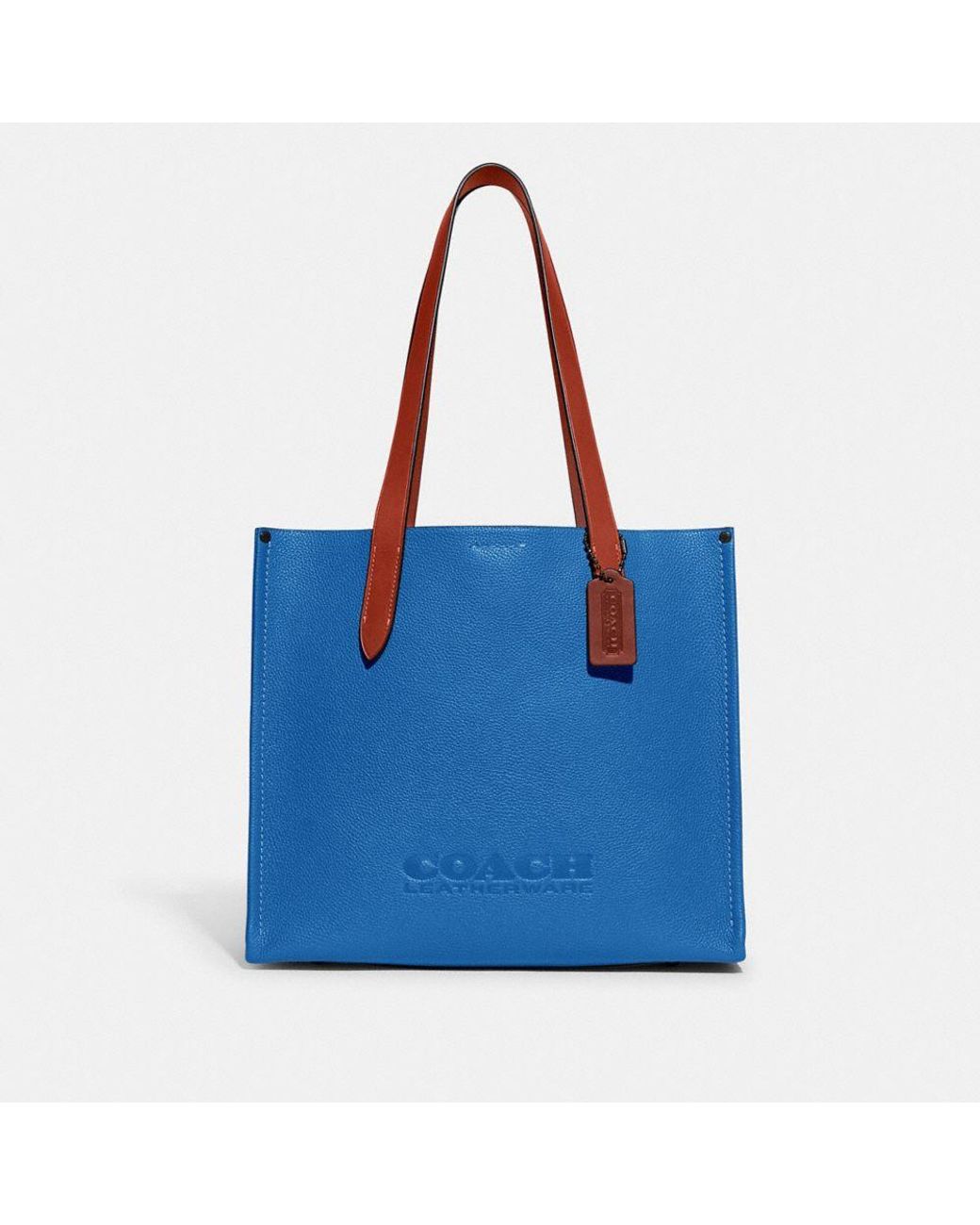 Tote 27 by Coach with cheapest Blue interior