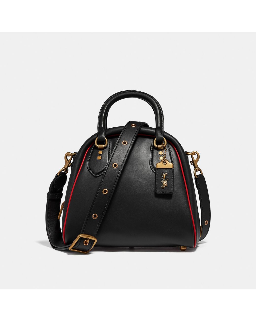 COACH Marleigh Satchel in Black | Lyst