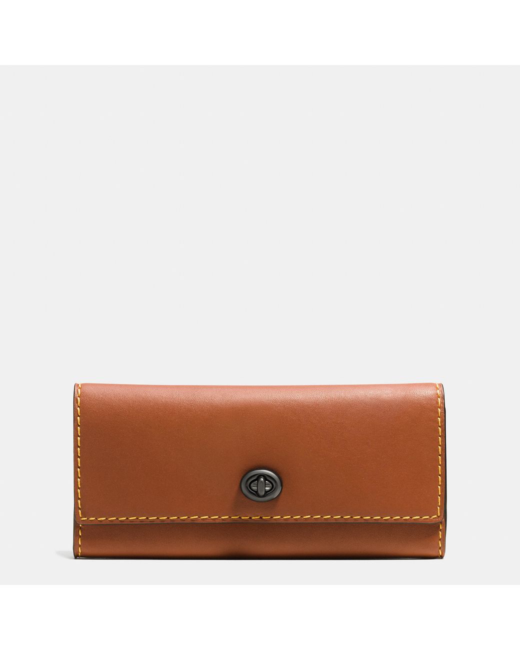 coach genuine glovetanned leather wallet