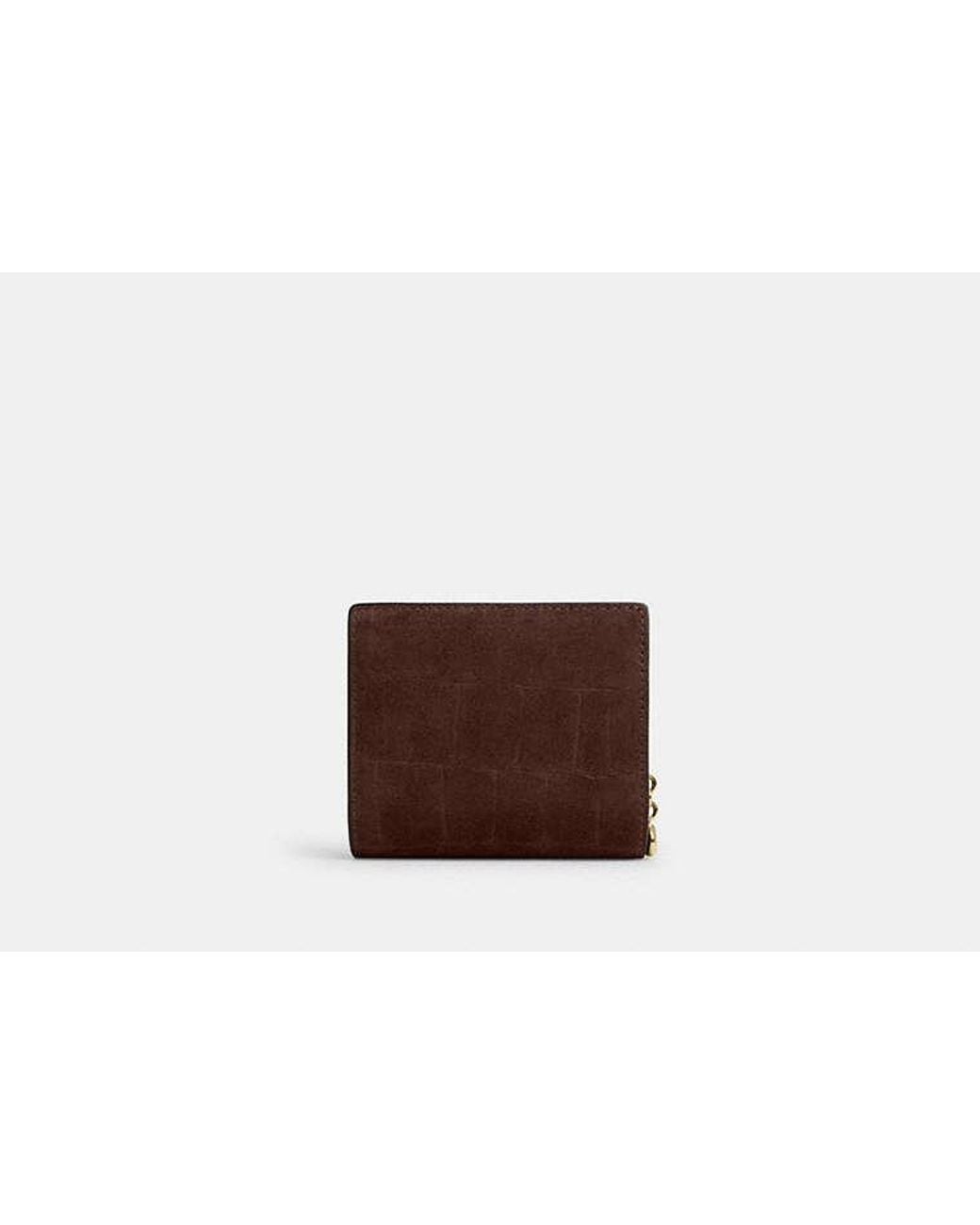 COACH Brown Snap Wallet