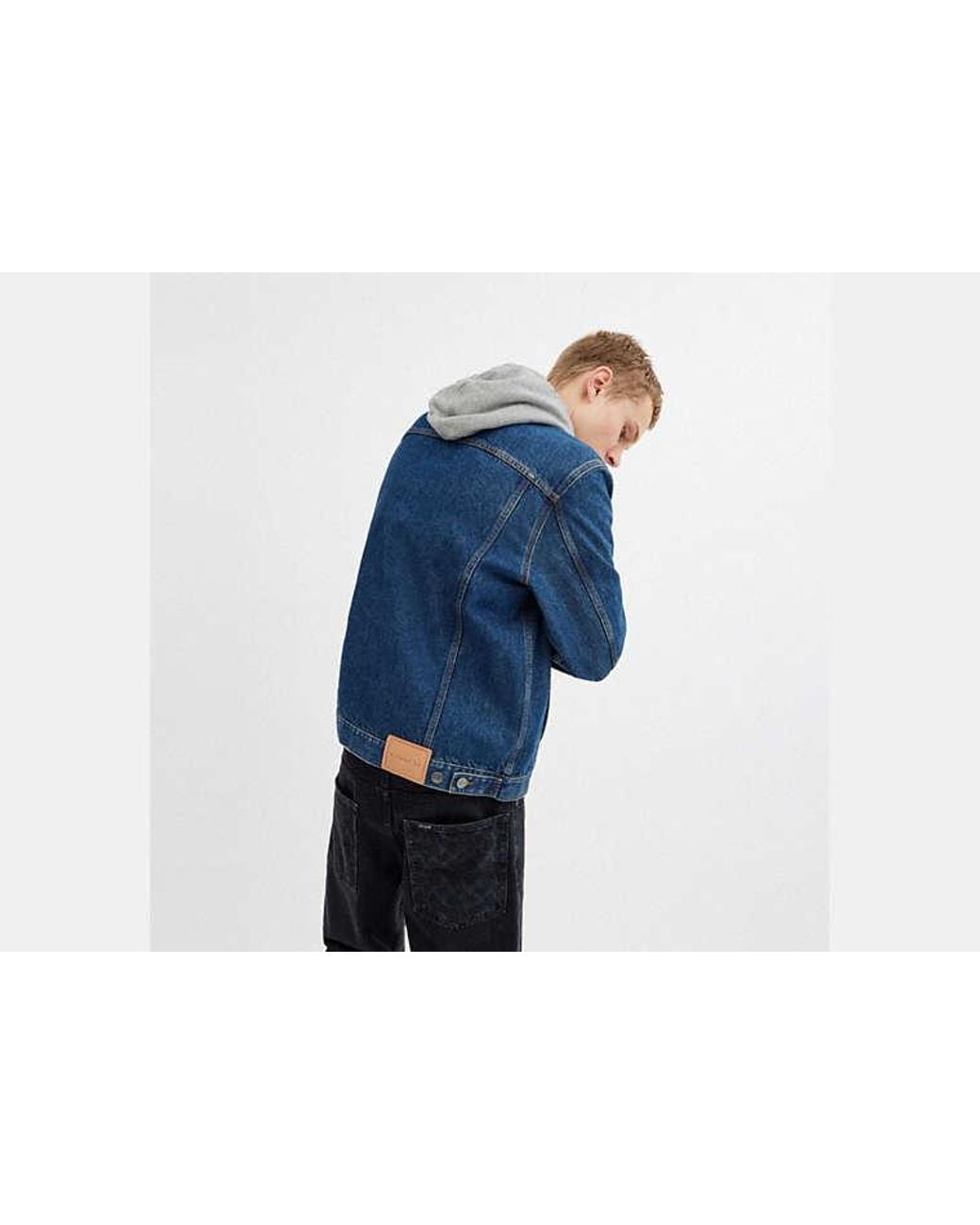 COACH Blue Denim Trucker Jacket for men