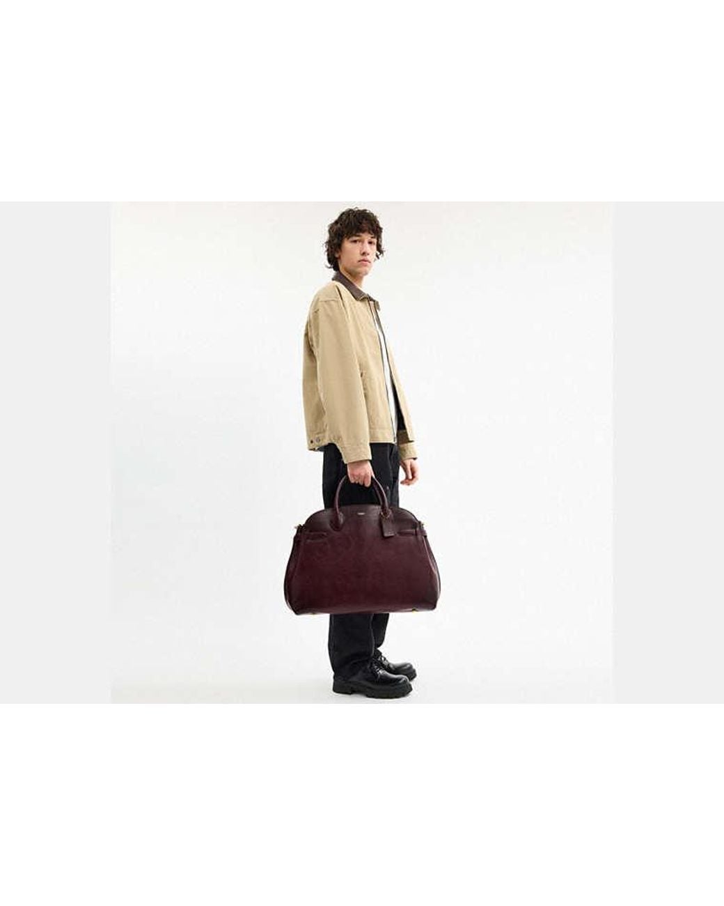 COACH Brown Soft Empire Carryall Bag 48