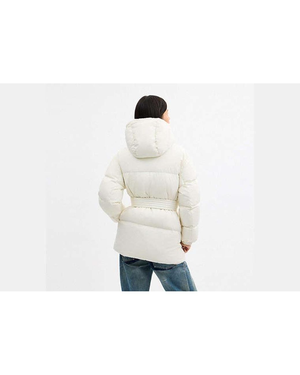 COACH Black Belted Puffer Jacket