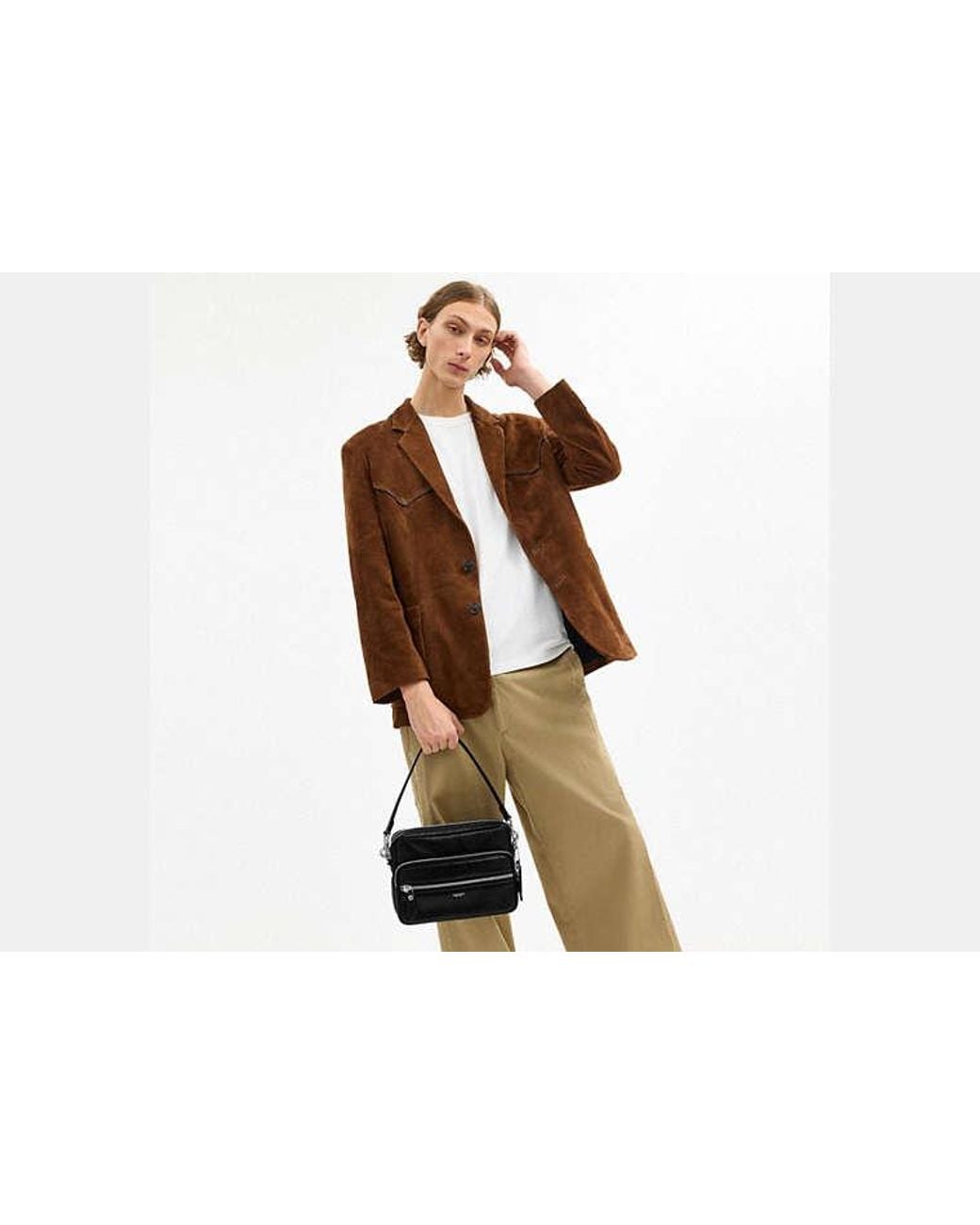 COACH Black Dakota Crossbody Bag for men