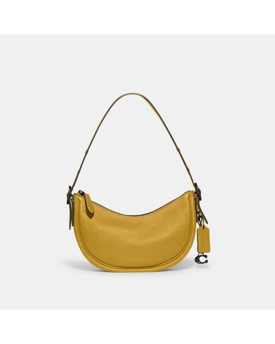 COACH Leather Luna Shoulder Bag in Metallic Lyst