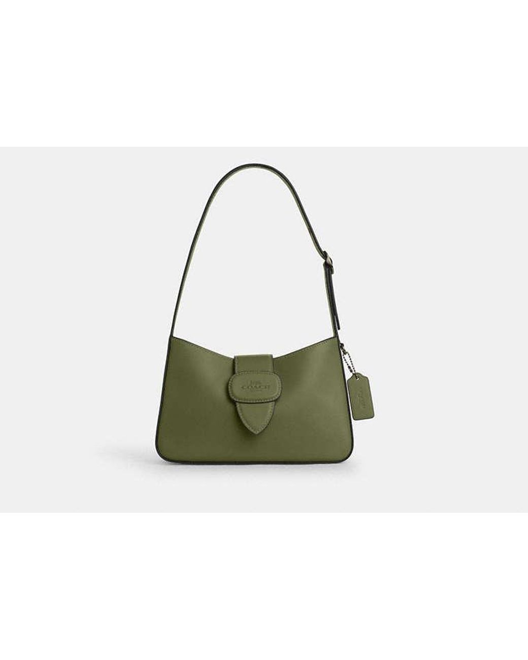 Coach★Eliza Shoulder Bag Leather Covered Closure CT853 COACH® Outlet | Eliza Shoulder Bag With Leather Covered Closure