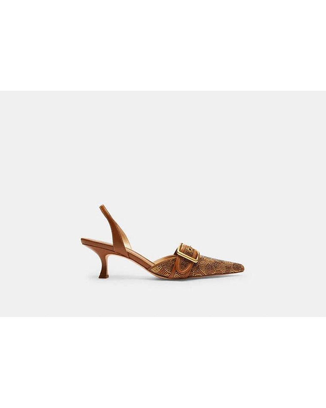 COACH Black Margot Slingback