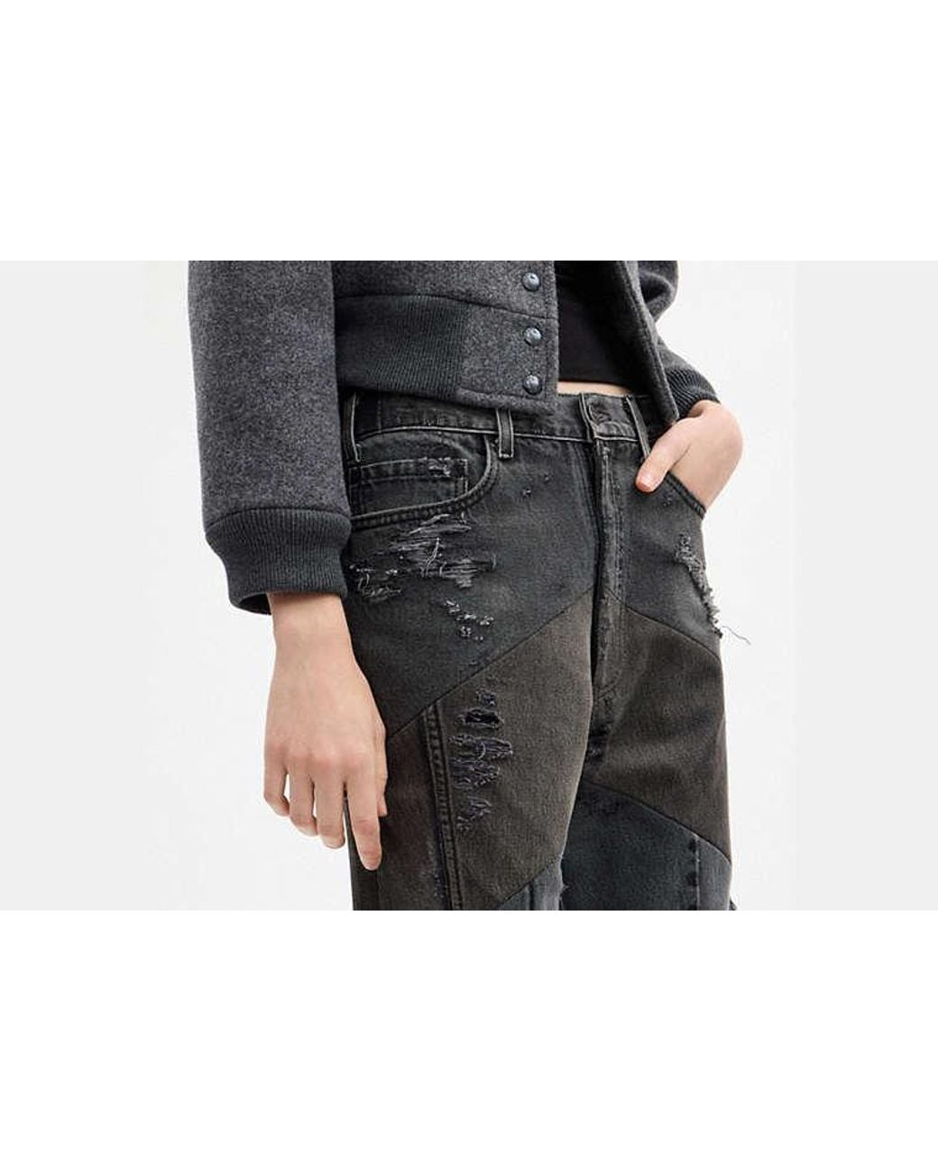 COACH Black Denim Shorts