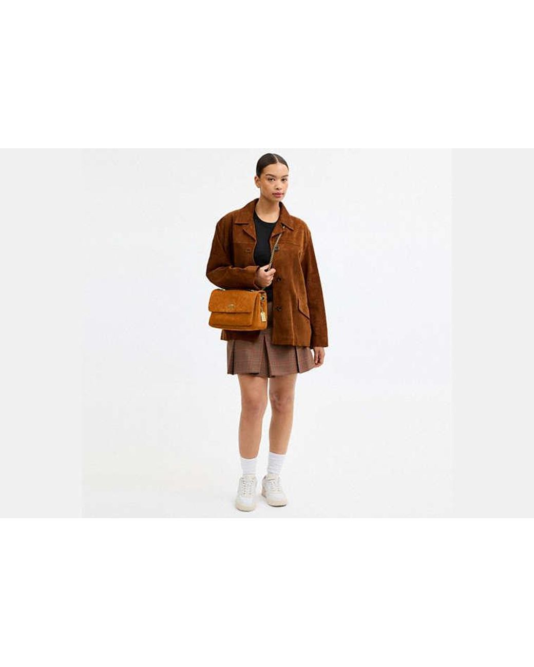 COACH Black Elodie Crossbody Bag With Quilting