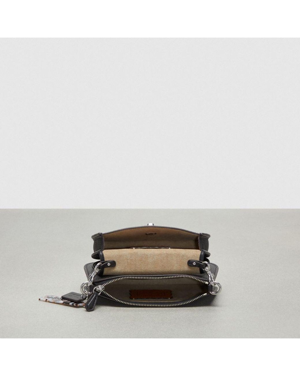 COACH Wavy Double Pouch Bag in Black | Lyst