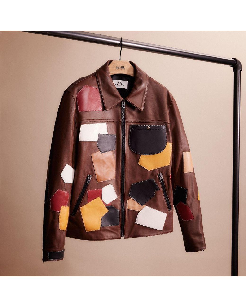 COACH Upcrafted Bomber Jacket in Brown for Men | Lyst