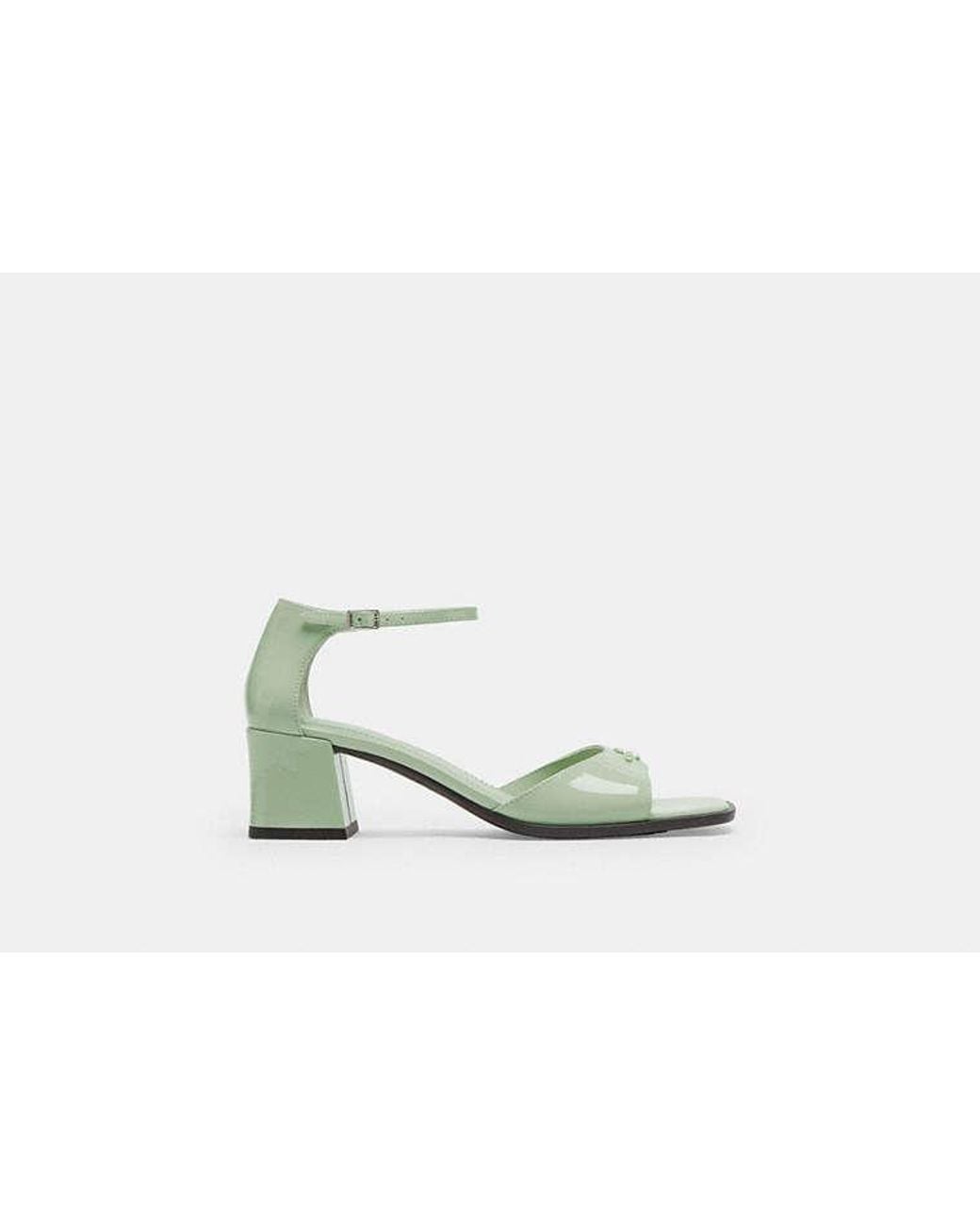 COACH Black Sandalette Mit Blockabsatz Für Frauen