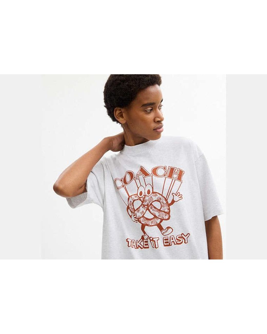COACH Black Pretzel Relaxed T-Shirt