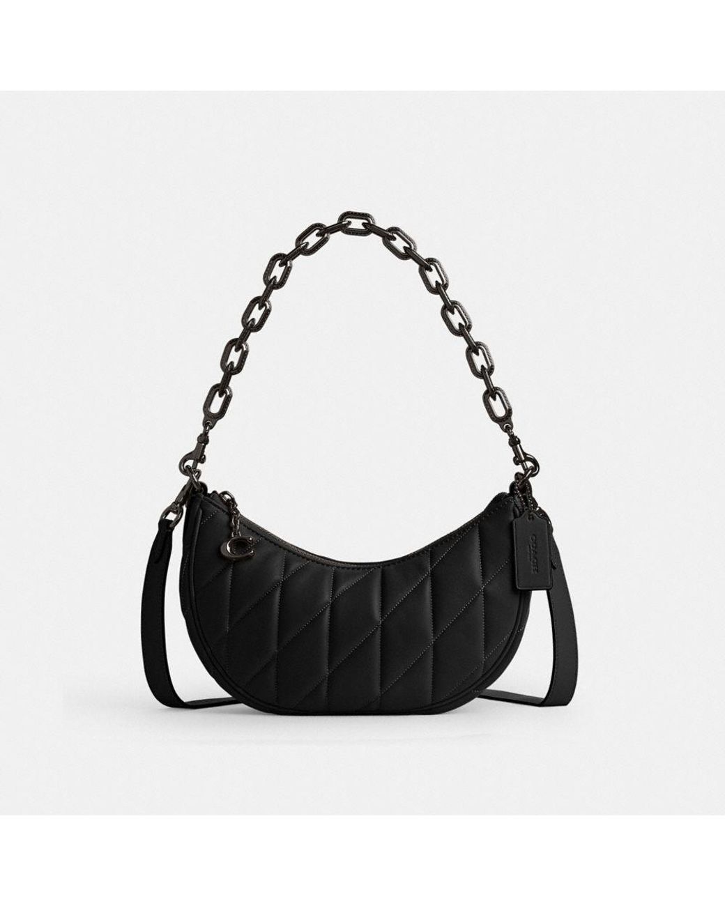 COACH Mira Shoulder Bag With Pillow Quilting in Black | Lyst