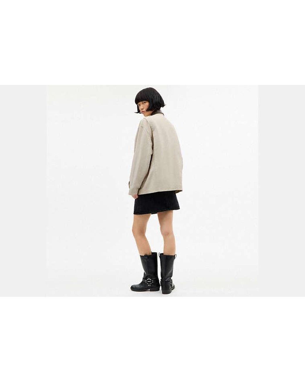 COACH Black Waxed Country Jacket
