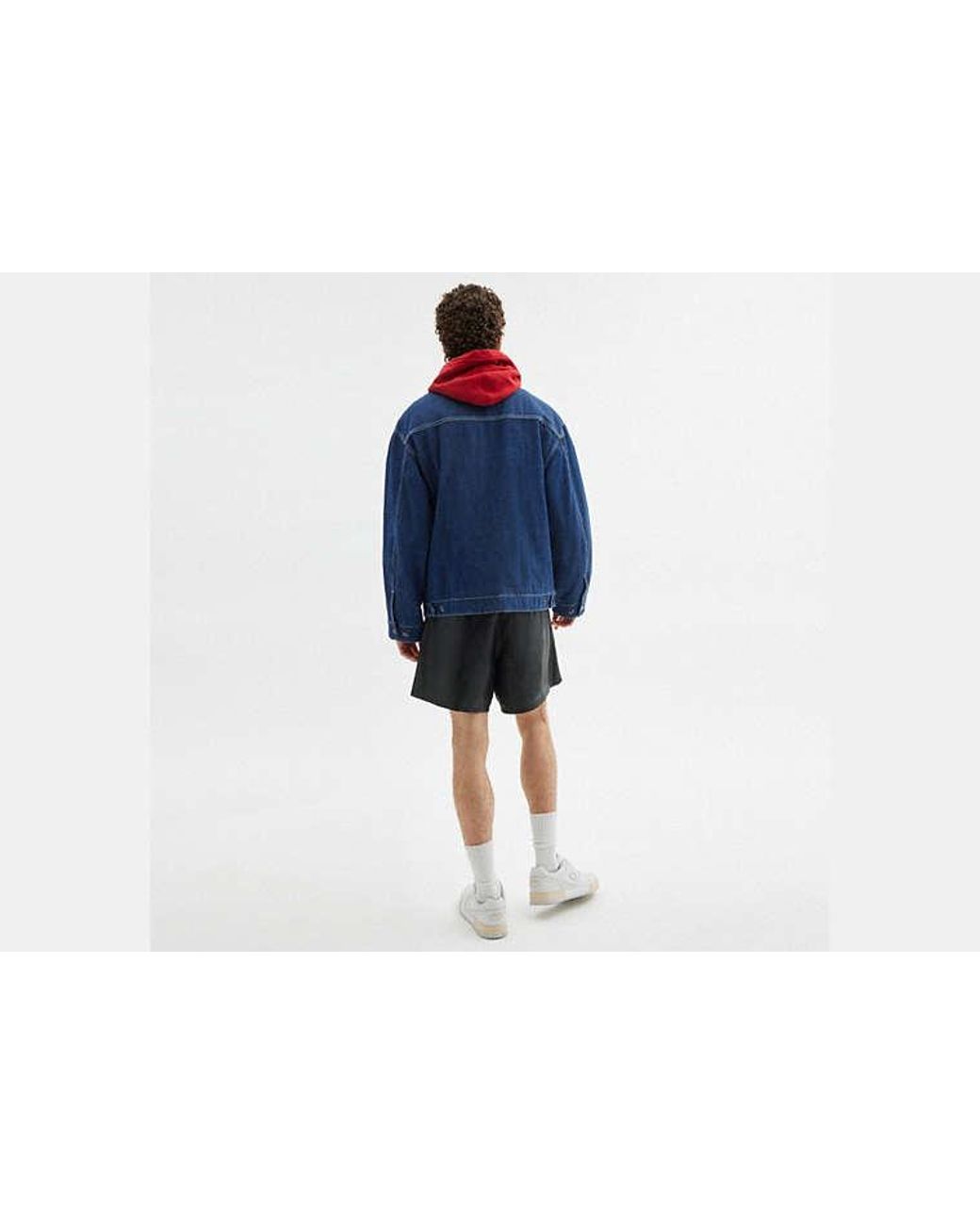 COACH Blue Denim Work Jacket for men