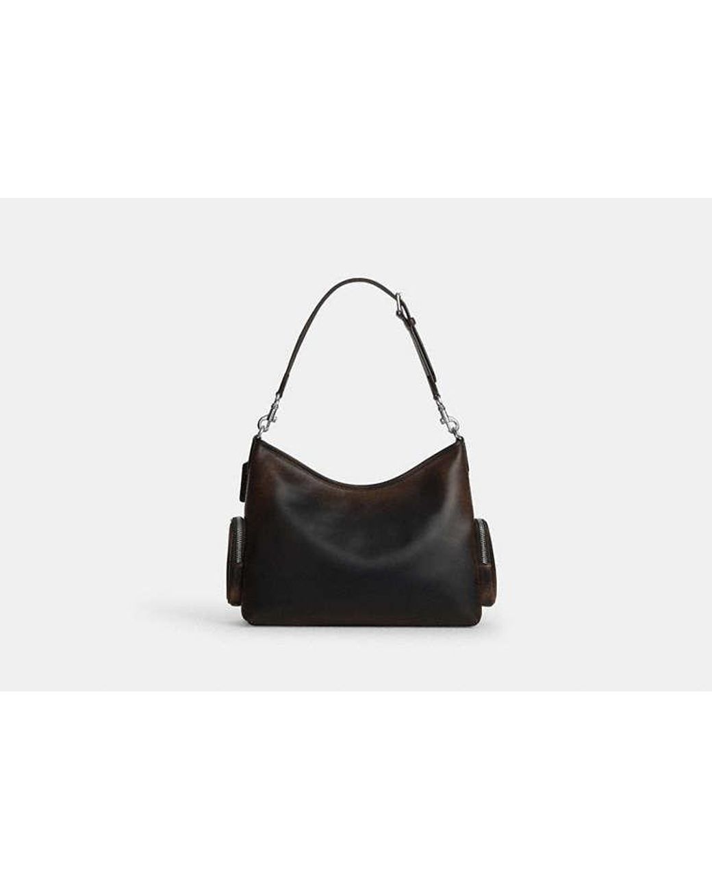 COACH Black Laurel Shoulder Bag With Pockets