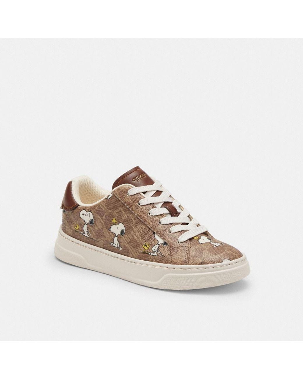 COACH x PEANUTS スヌーピー スニーカー COACH X Peanuts High Line Sneaker In Signature Canvas With Snoopy