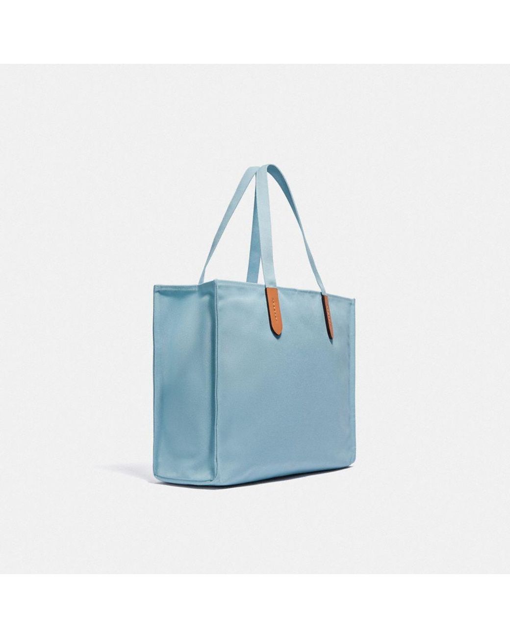 COACH 100 Percent Recycled Tote 42 in Blue | Lyst