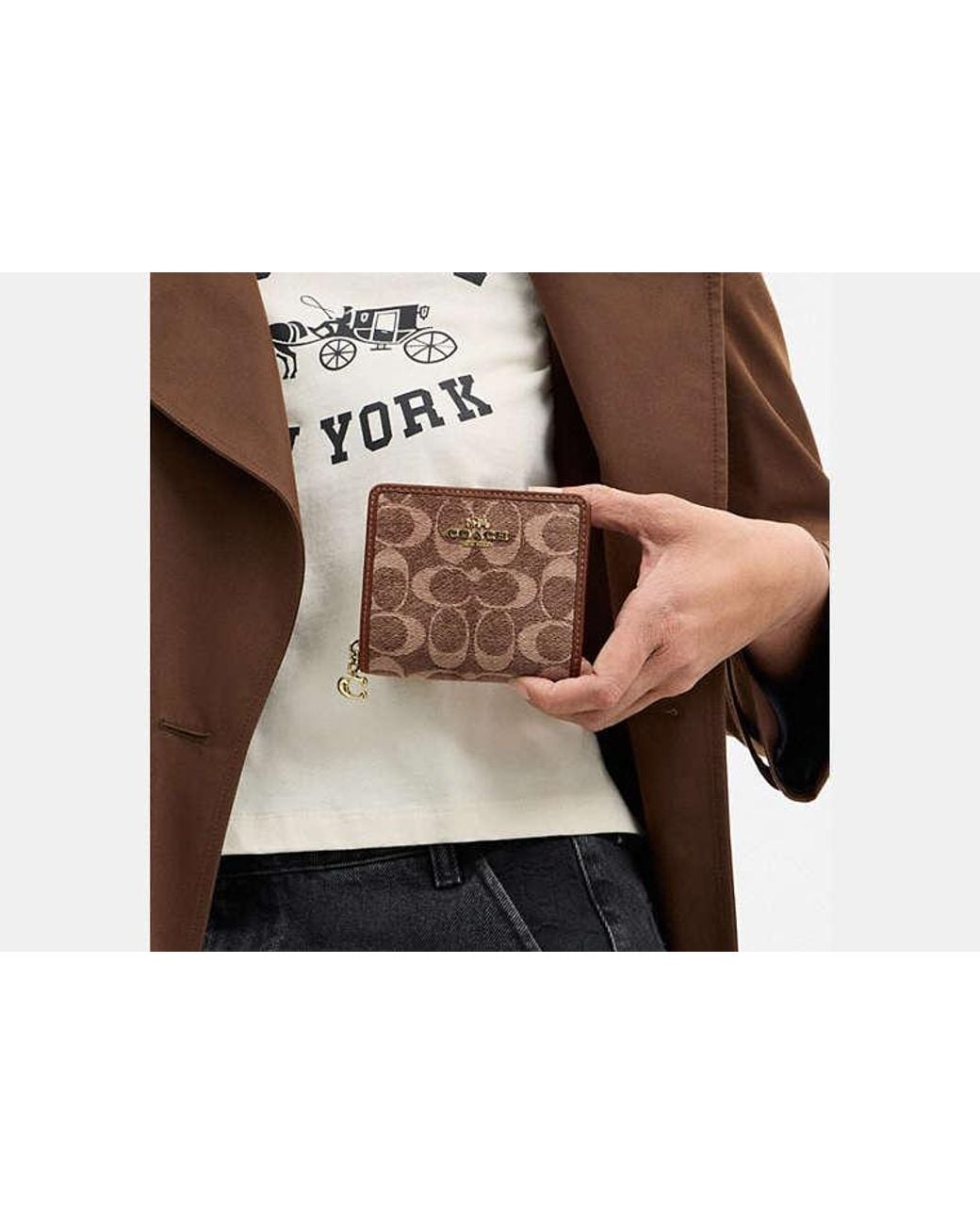 COACH Black Snap Wallet