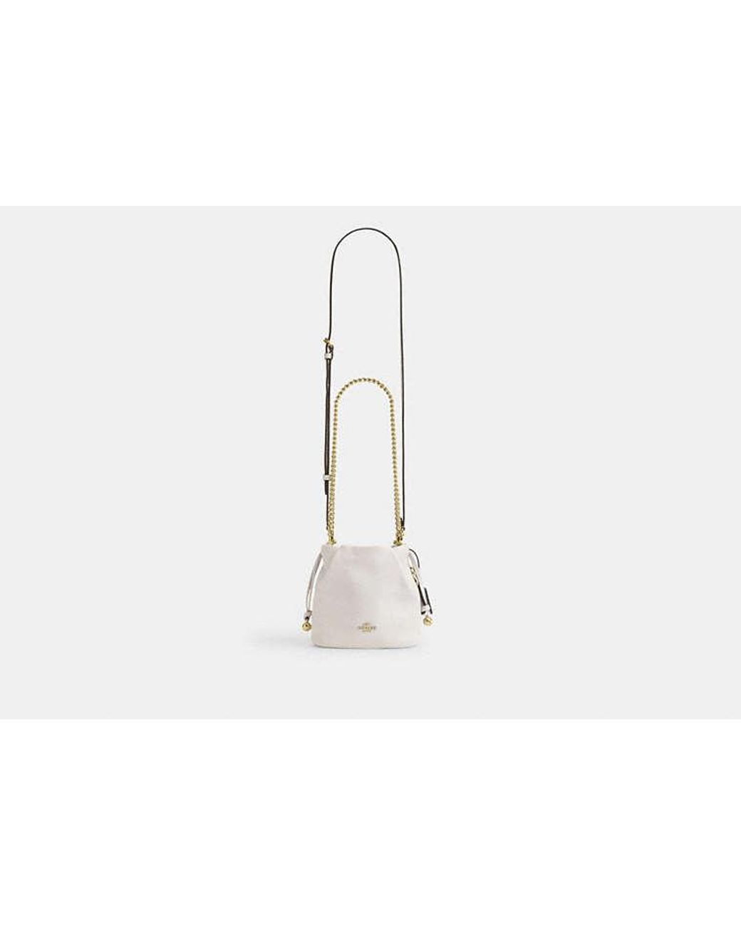 COACH Black Faye Mini Drawstring Bag