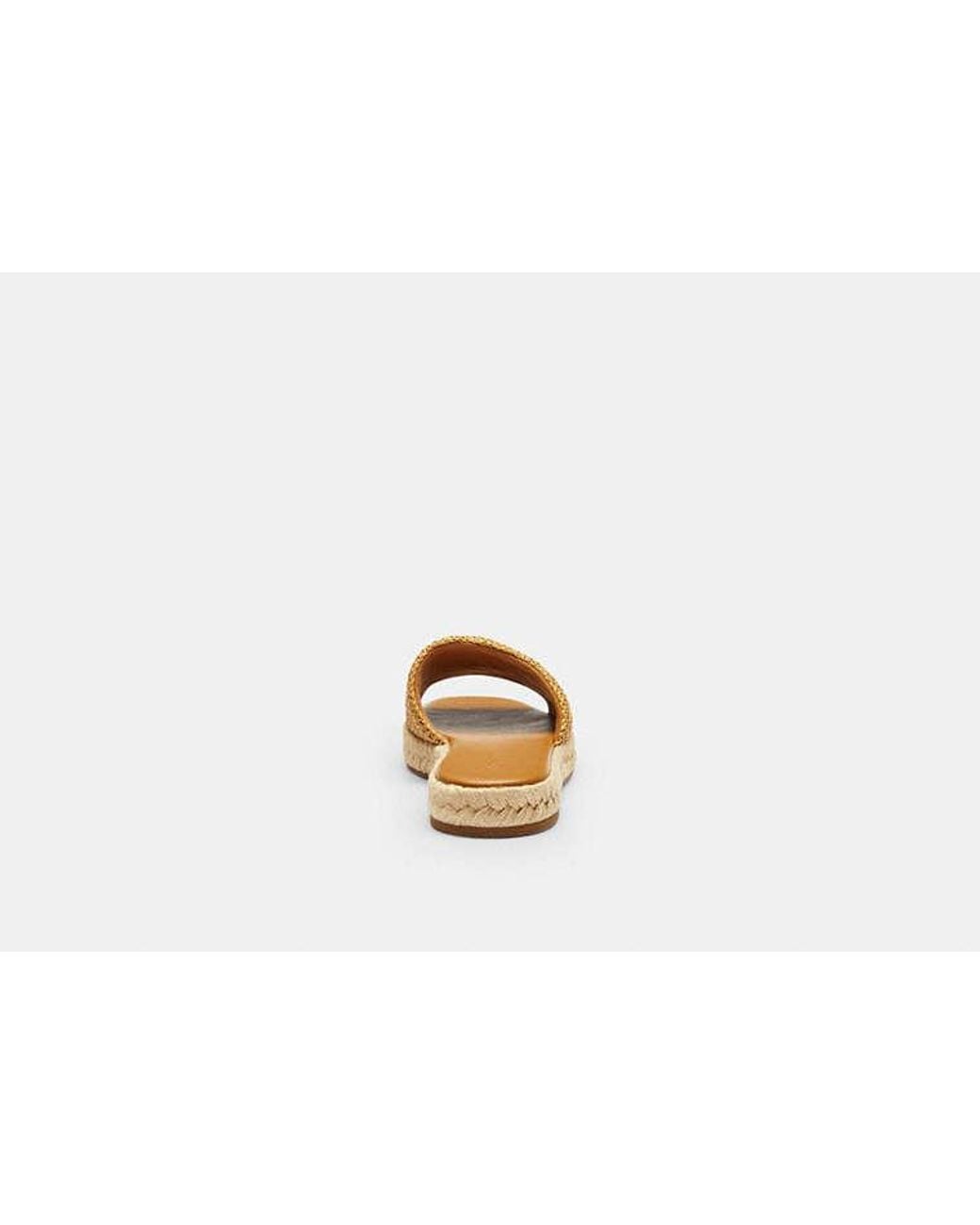 COACH Black Holly Espadrille Sandal