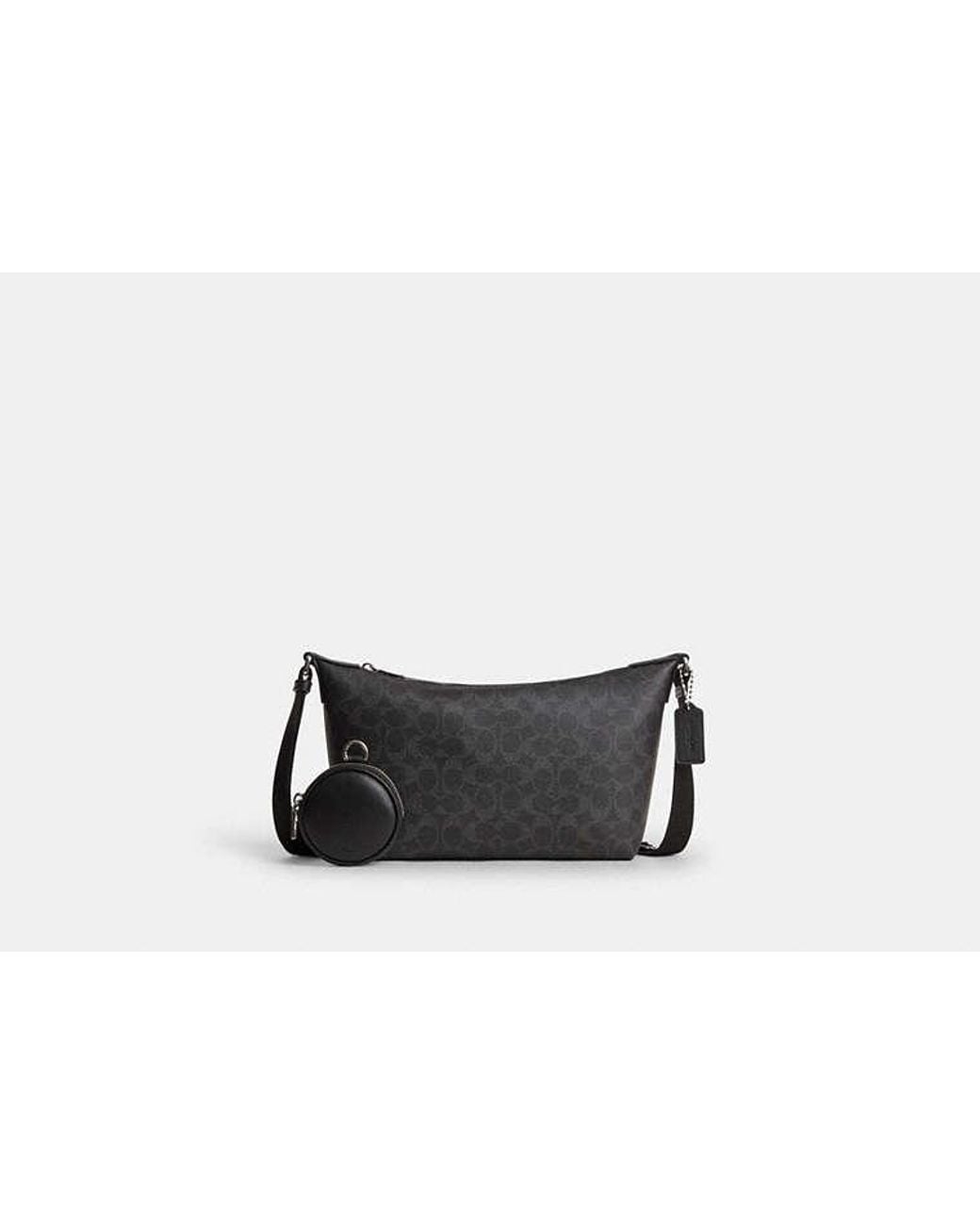 COACH Black Small Finn Crossbody Bag With Pouch for men