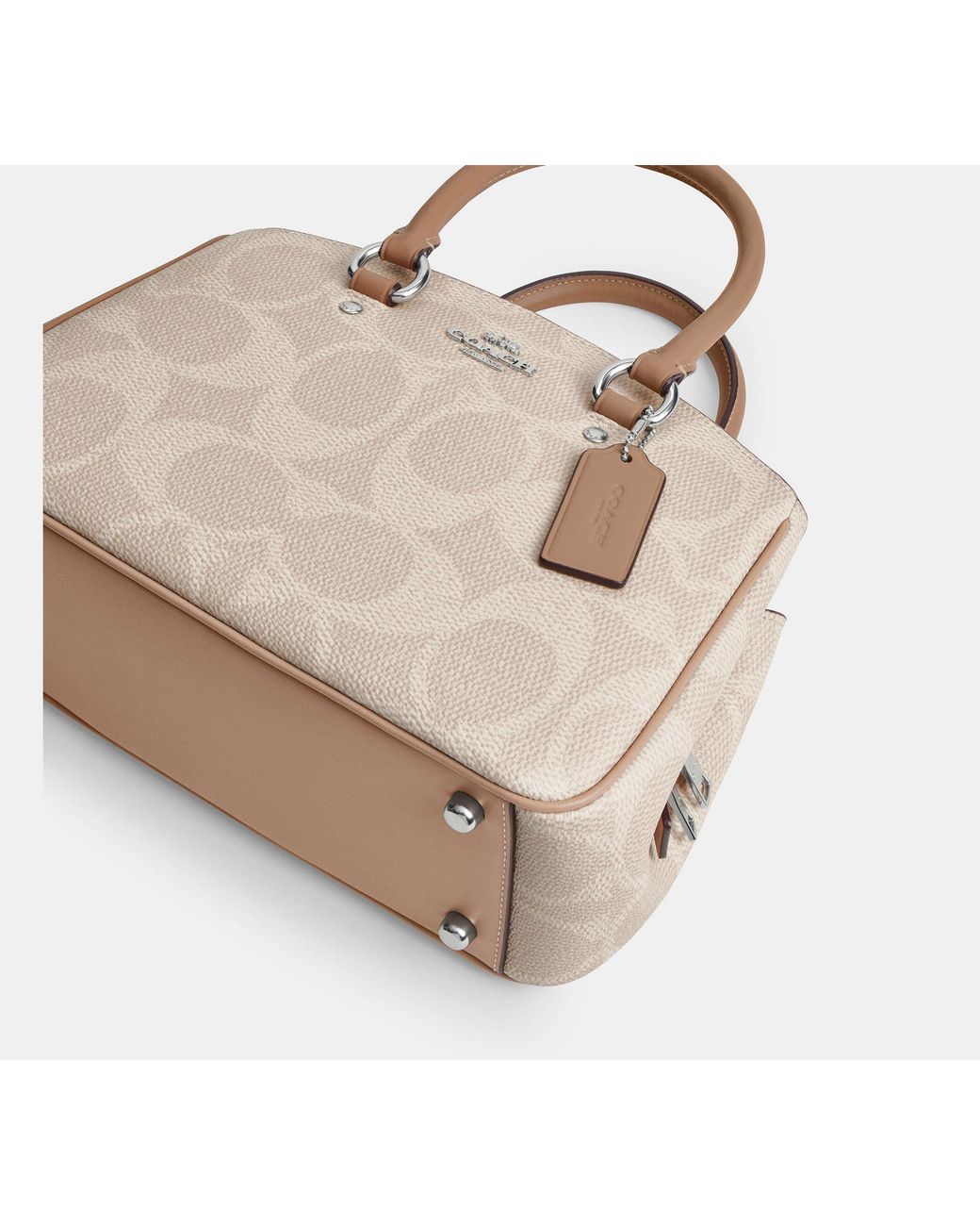 COACH Black Savannah Small Carryall Bag