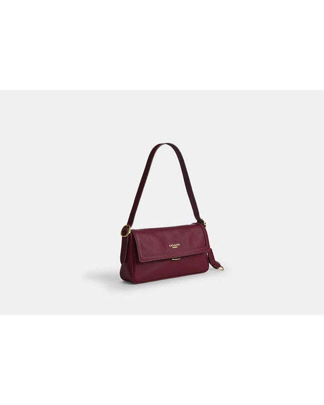 COACH Black Etta Small Flap Shoulder Bag