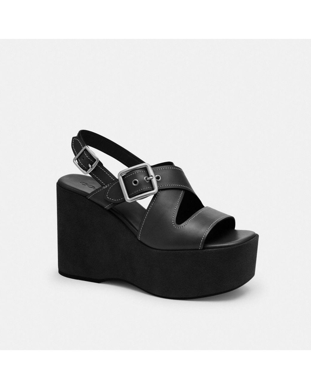 ★ COACH ★Archival Buckle Wedge★ 大人気 Amazon.com | Coach Women's Archival Buckle Wedge Platform