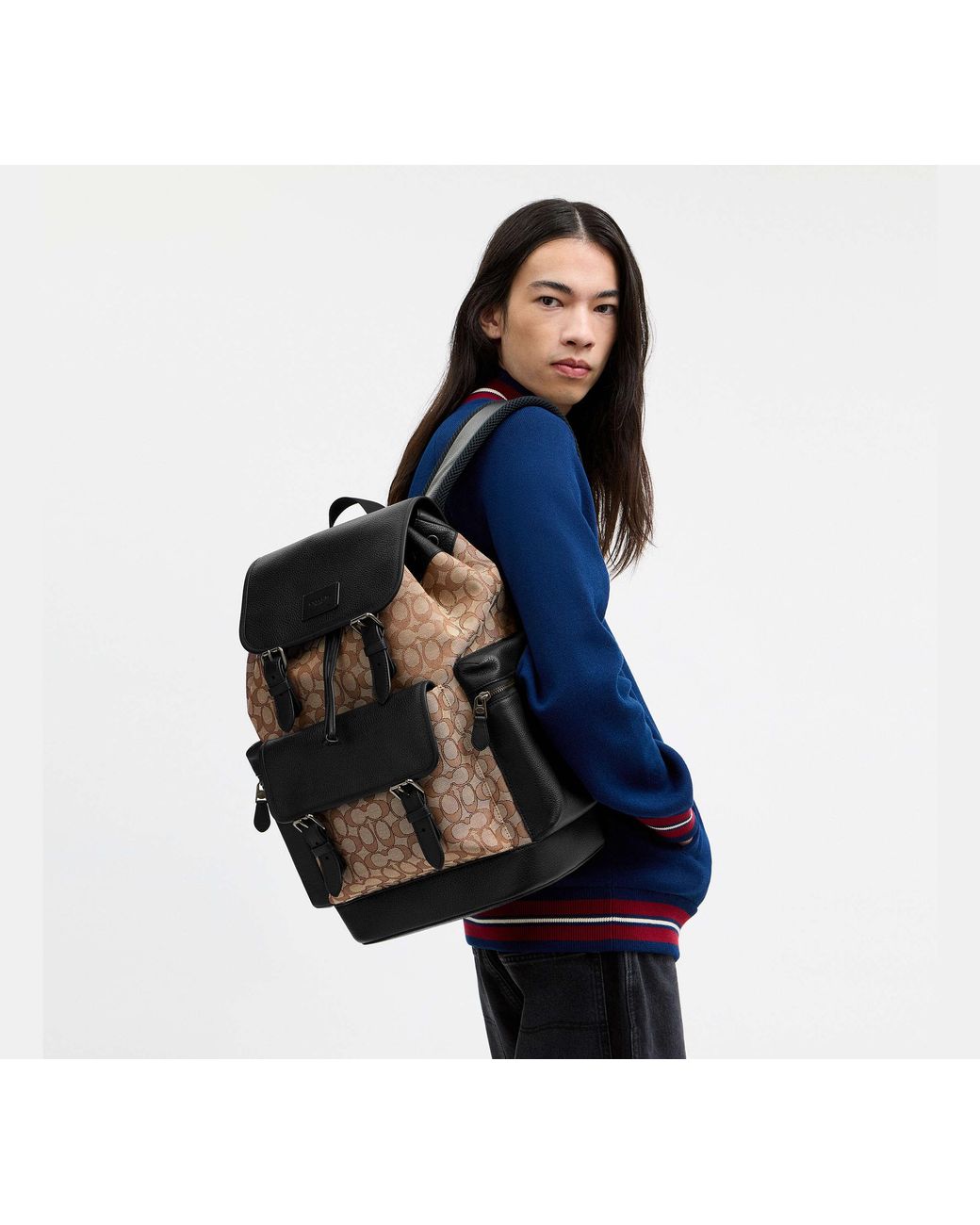 Zaino Sprint di COACH in Black da Uomo