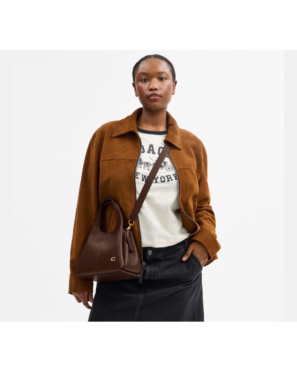 COACH Black Lana Shoulder Bag 23