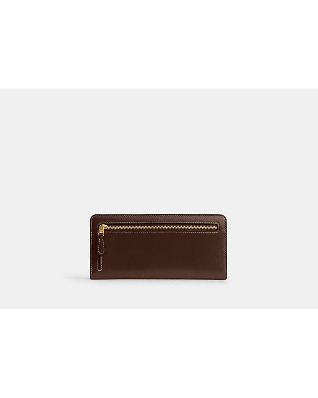 COACH Brown Essential Slim Wallet