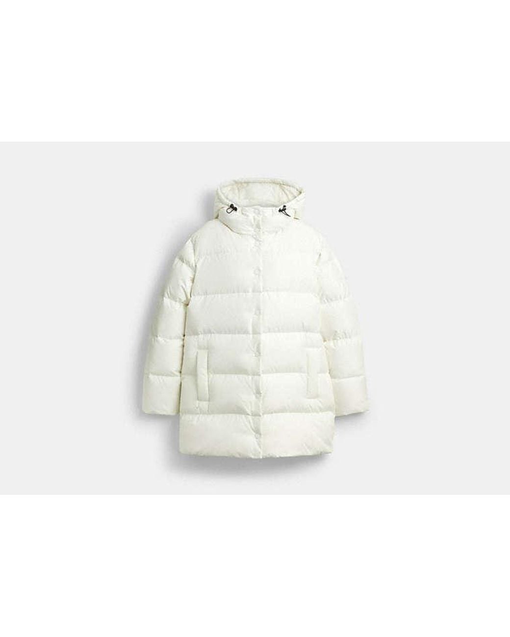 COACH Black Mid Puffer Jacket