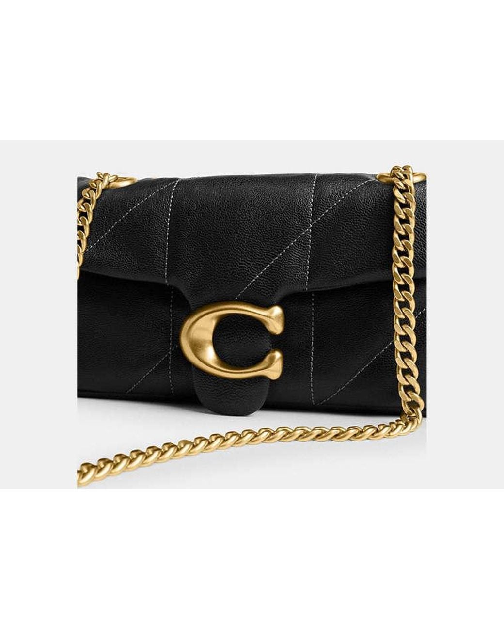COACH Black Tabby Shoulder Bag 20 With Quilting