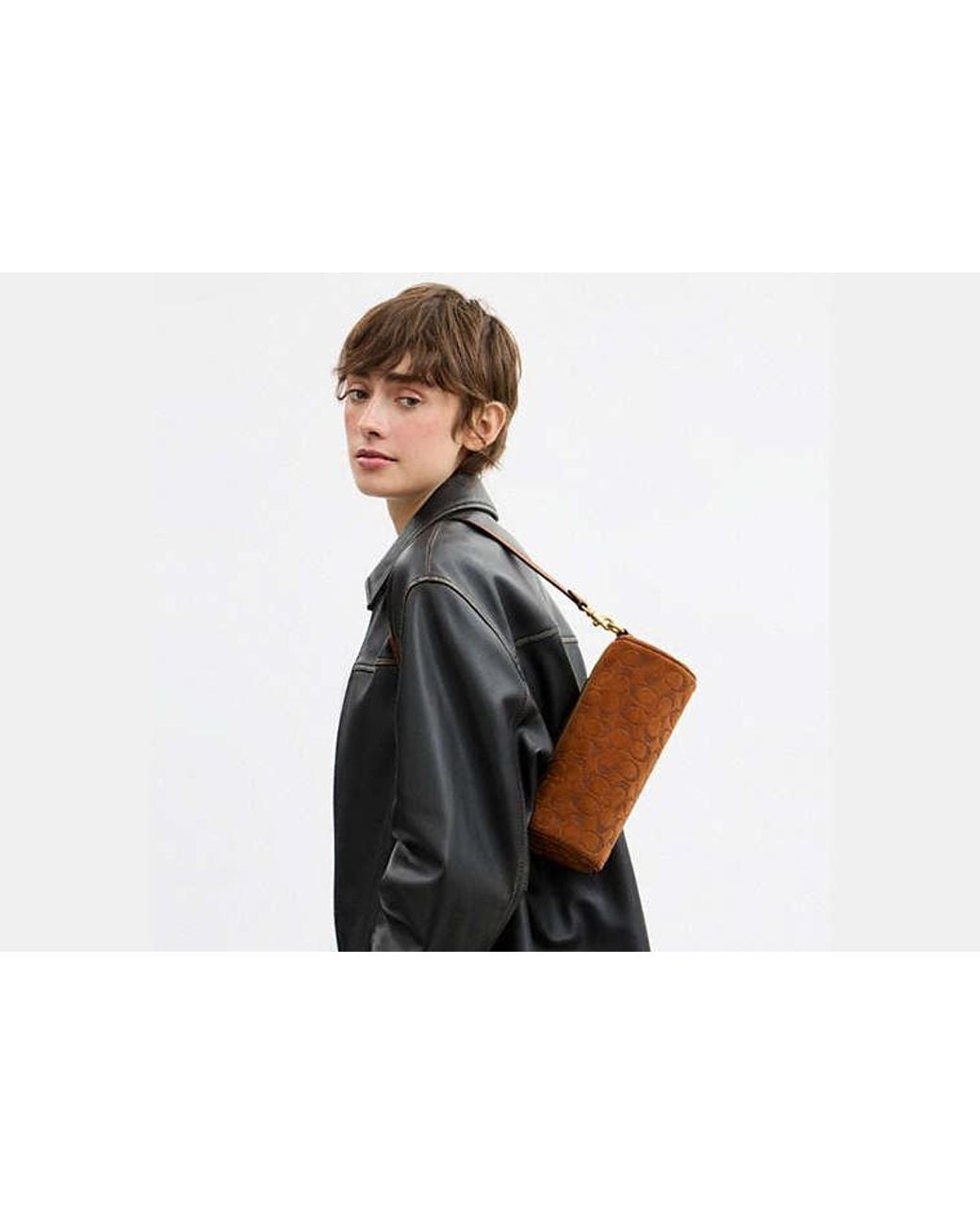 COACH Black Barrel Bag