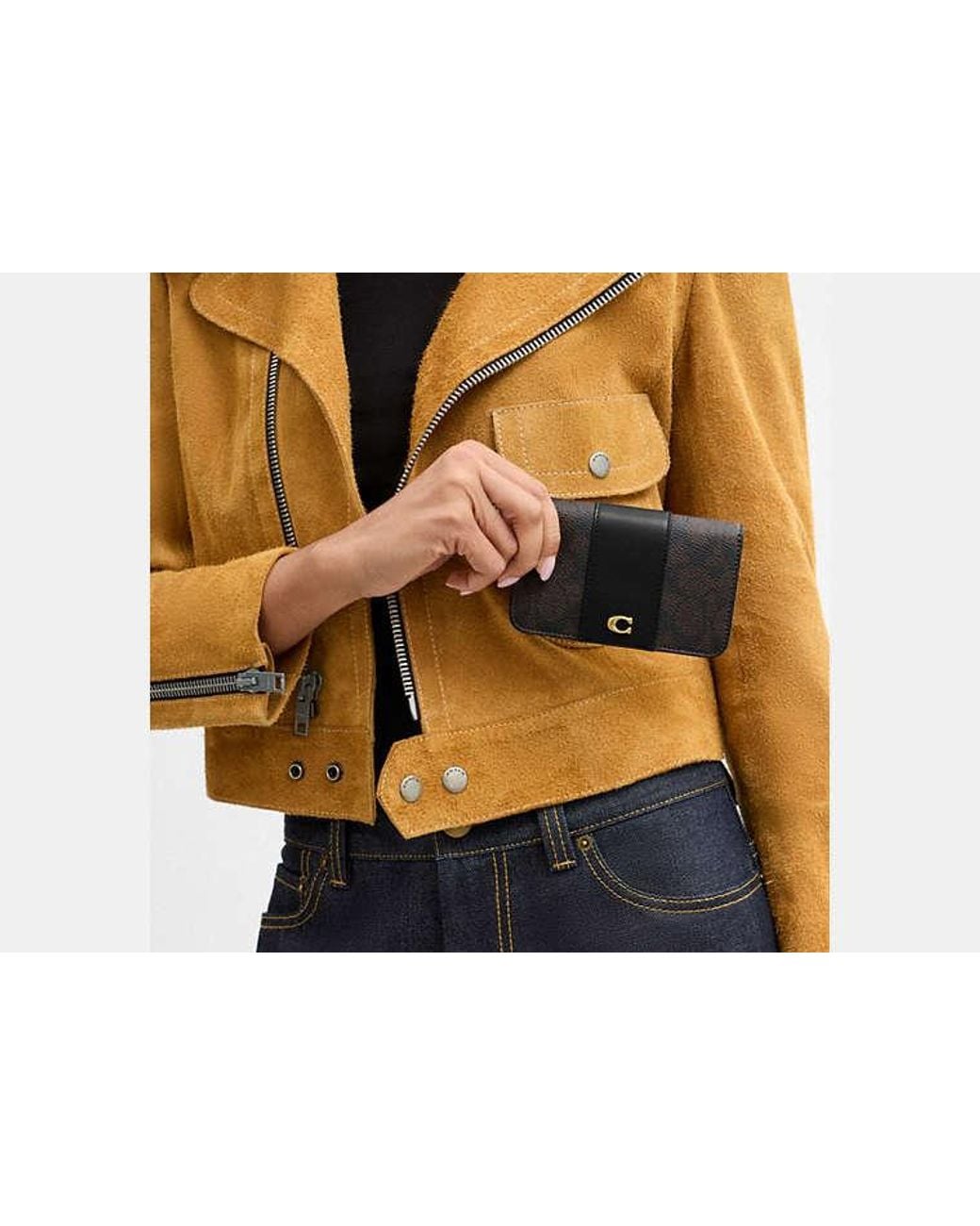 COACH Black Essential Slim Card Case