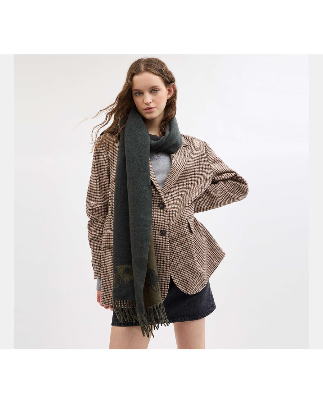 Sciarpone Oversize Double Face di COACH in Green