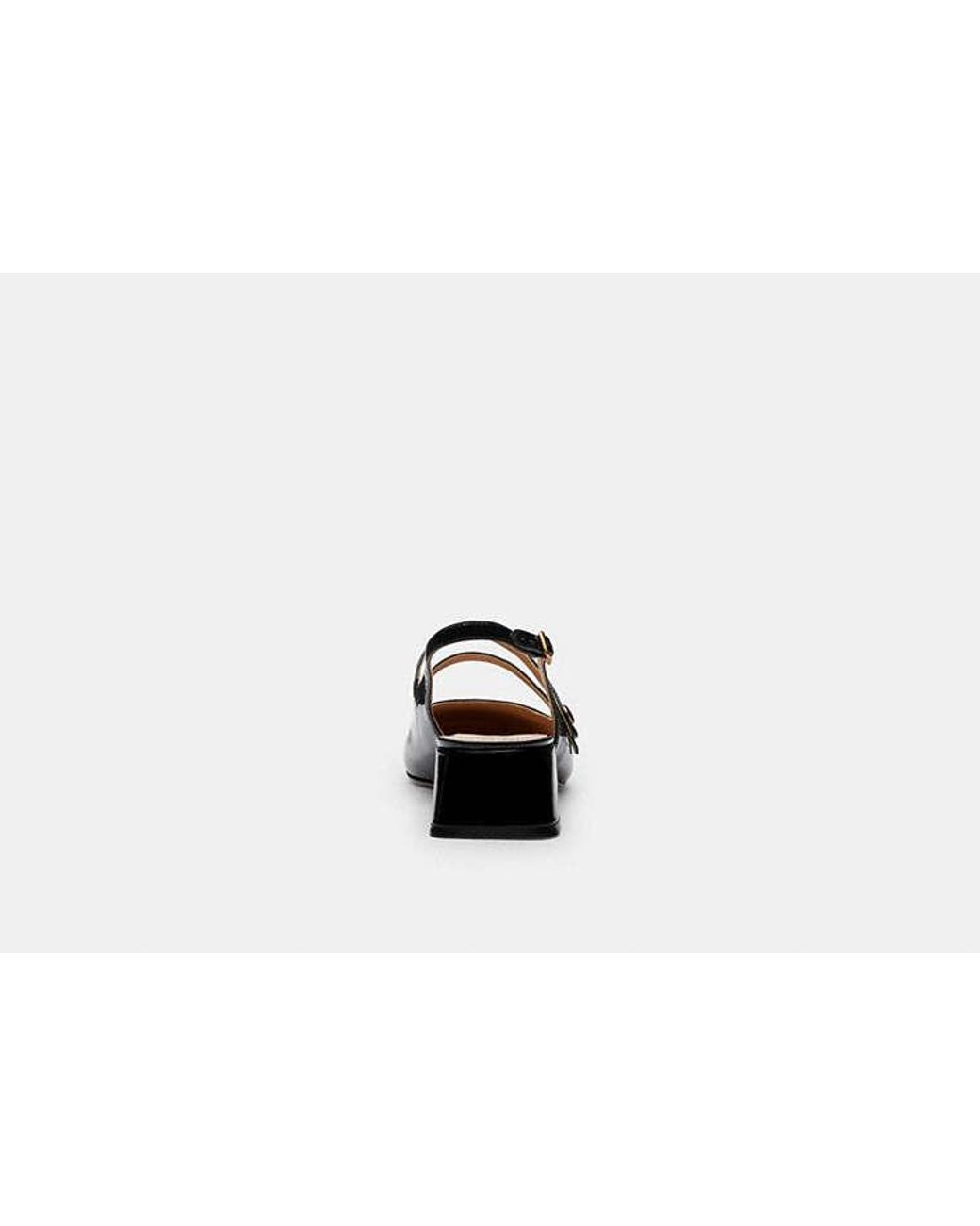COACH Black Winley Slingback Mary Jane